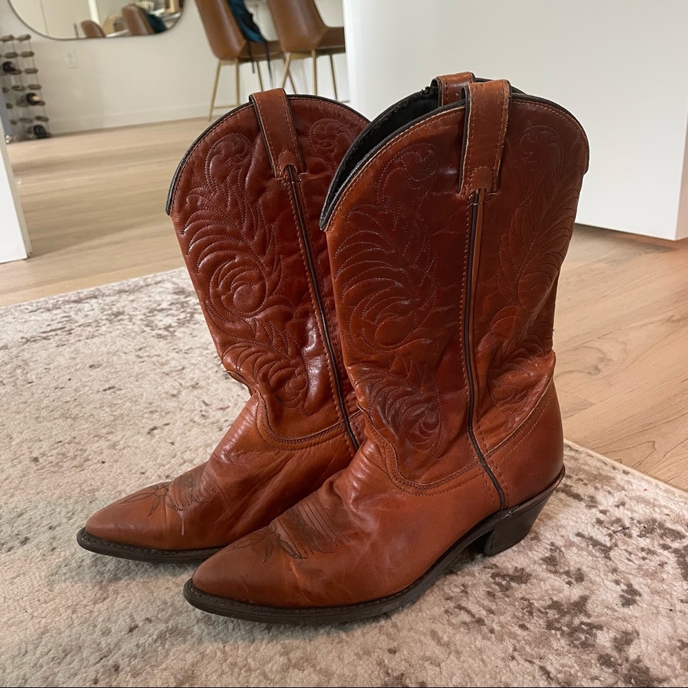 vintage acme cowboy cowgirl boots